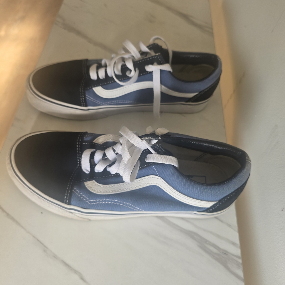 Vans Black and Blue Men's Shoes